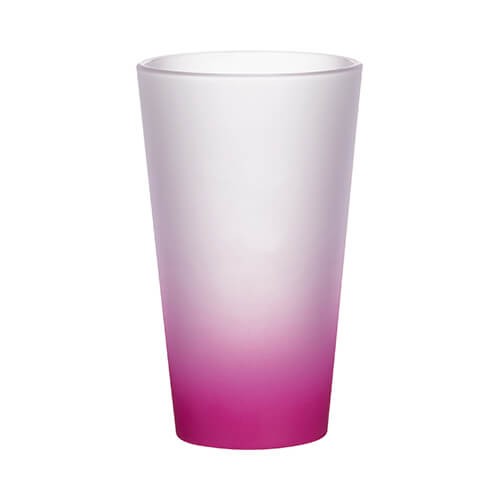 Sklenený matný pohár 360 ml - purpurový prechod