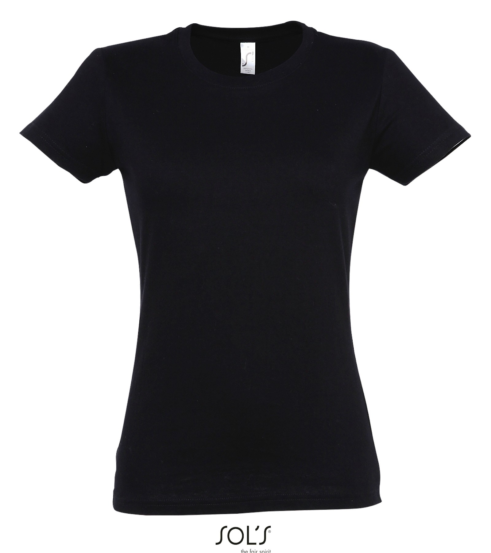 SOLS IMPERIAL ženské tričko 190 gr DEEP BLACK